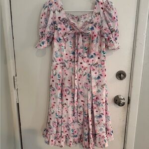 Ivy City Floral Puff Sleeve Dress